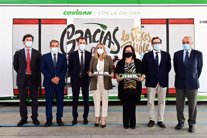 El metro de Granada inicia con Covirán la explotación publicitaria integral de sus trenes