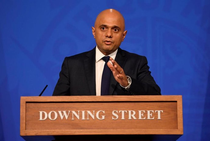 El ministro de Salud de Reino Unido, Sajid Javid. 