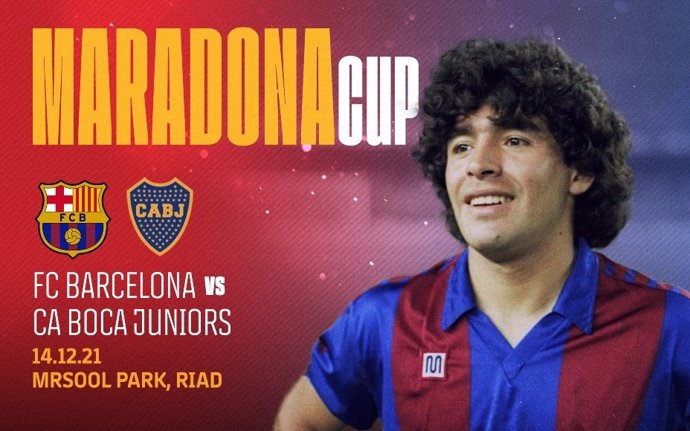 Bara y Boca Juniors disputarán la Maradona Cup, el 14 de diciembre de 2021 en Riad (Arabia Saudí), en honor del astro fallecido
