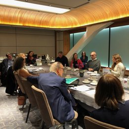 Momento de la reunión de la International Wineries for Climate Action (IWCA).