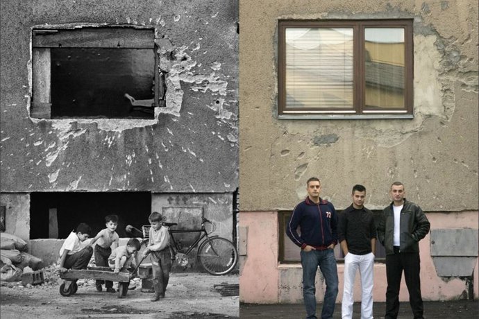 El Premio Nacional de Fotografía Gervasio Sánchez inaugura en el MUA su exposición "Sarajevo, guerra y paz"