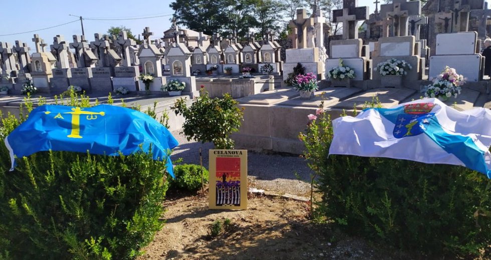 Imagen del homenaje a los fusilados.