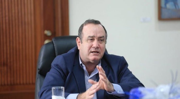 Archivo - El presidente de Guatemala, Alejandro Giammattei