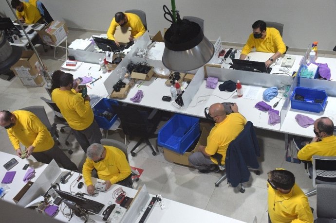 Archivo - Trabajadores de UNEI en una imagen de archivo 