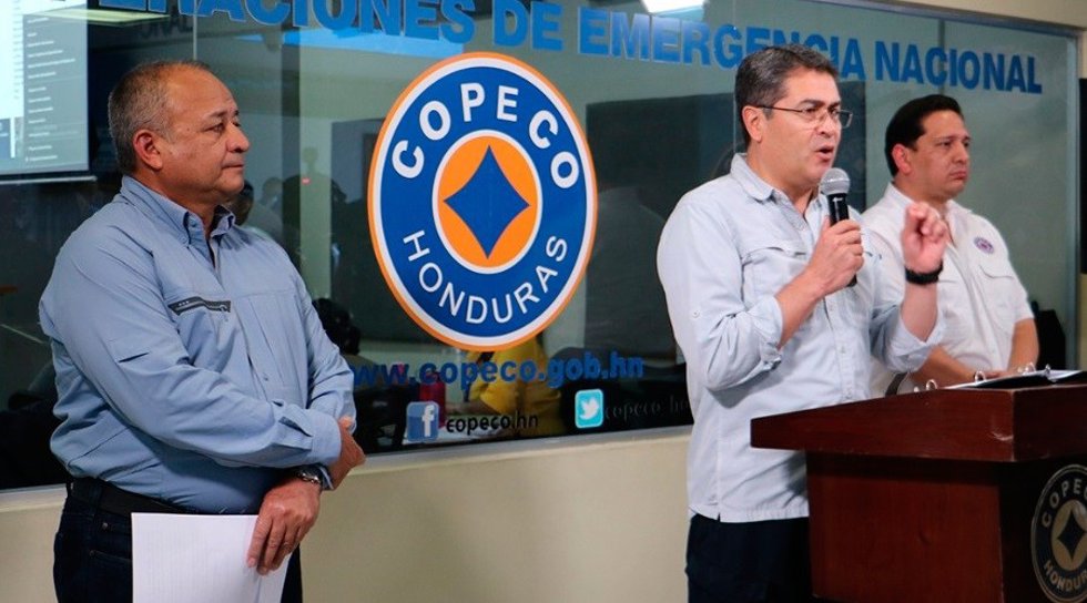 Archivo - El presidente de Honduras, Juan Orlando Hernández