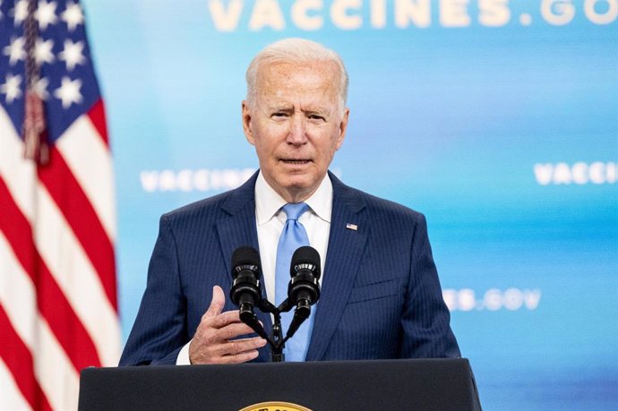Archivo - 23 August 2021, US, Washington: US President Joe Biden speaks during a press conference on the coronavirus (COVID-19) response and vaccination. Photo: Michael Brochstein/ZUMA Press Wire/dpa