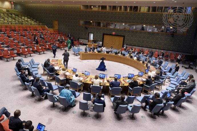 Archivo - HANDOUT - 08 July 2021, US, New York: A general view of the Security Council meeting on Peace and security in Africa. Photo: Manuel Elías/UN Photo/dpa - ATTENTION: editorial use only and only if the credit mentioned above is referenced in full