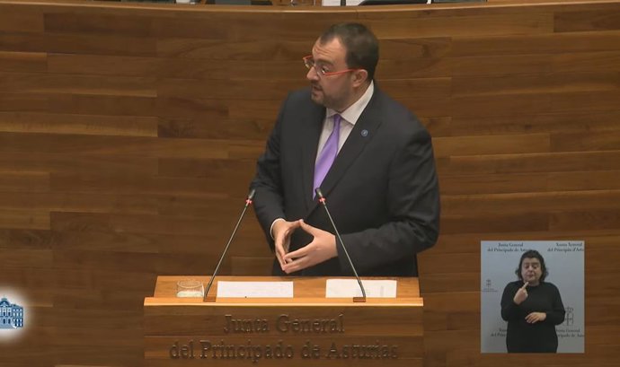 El presidente del Principado, Adrián Barbón.