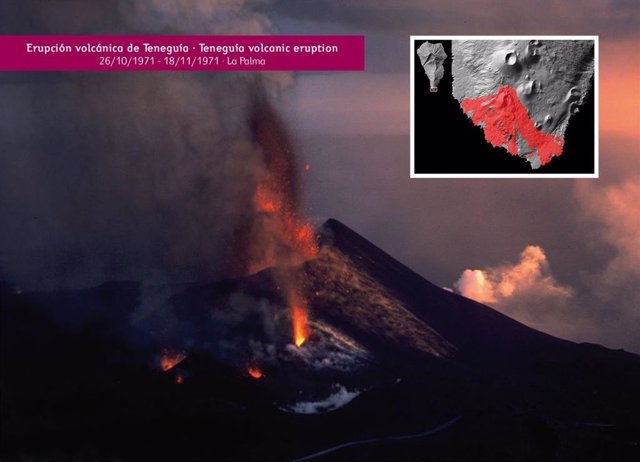 Archivo - El volcán Teneguía cumple 50 años