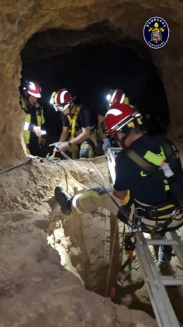 Imagen del rescate del can