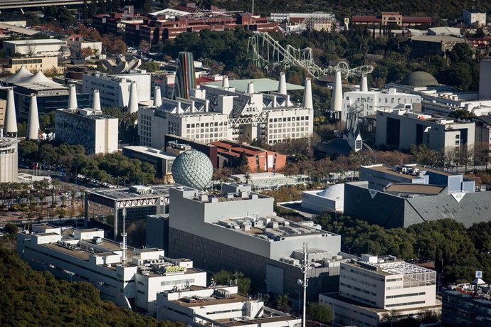 Imagen aérea del Parque Científico y Tecnológico Cartuja, en Sevilla.