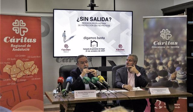 Pérez de Ayala y Francisco Domouso, en la rueda de prensa.