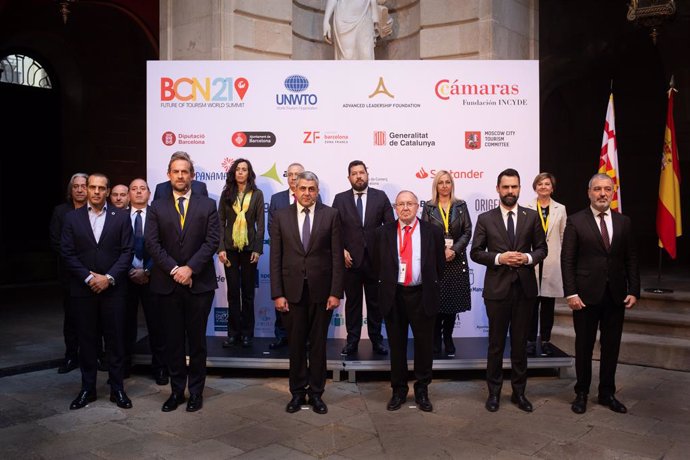 Inauguració del Future of Tourism World Summit a la Llotja de Mar de Barcelona