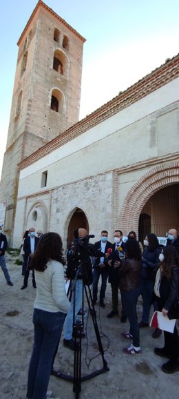 Presentación de la restauración de la iglesia de Santa María de Cuéllar.