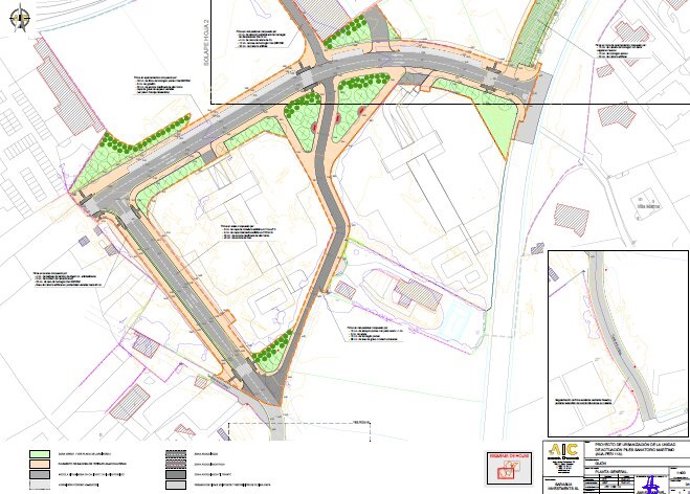 Plano del  PERI 11, proyecto urbanístico en Gijón