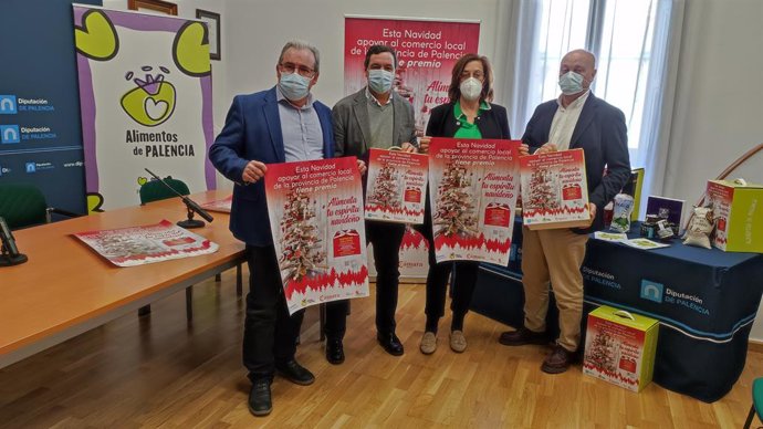 Diputación de Palencia y Cámara de Comercio sortearán 500 lotes de Alimentos de Palencia de cara a la campaña de Navidad.