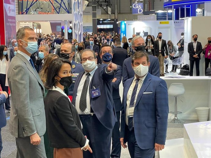 El alcalde de Zaragoza, Jorge Azcón, ha intervenido este martes en la apertura de Expodrónica, que ha inaugurado el Rey Felipe VI