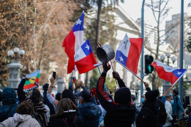 Archivo - Protestas en Chile