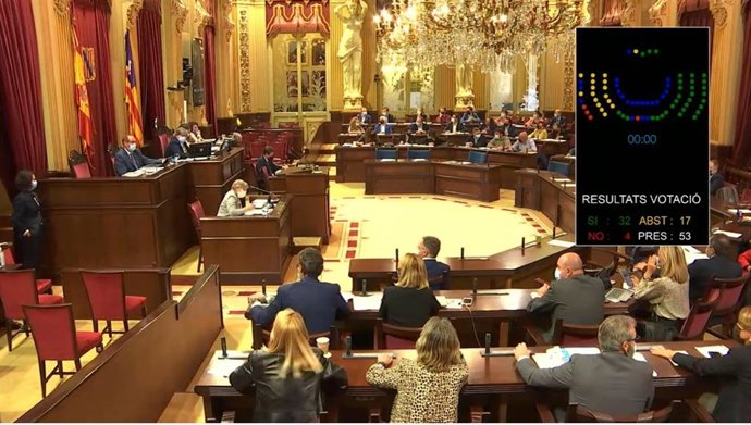 Un momento de la votación de algunos de los artículos y disposiciones del proyecto de ley.