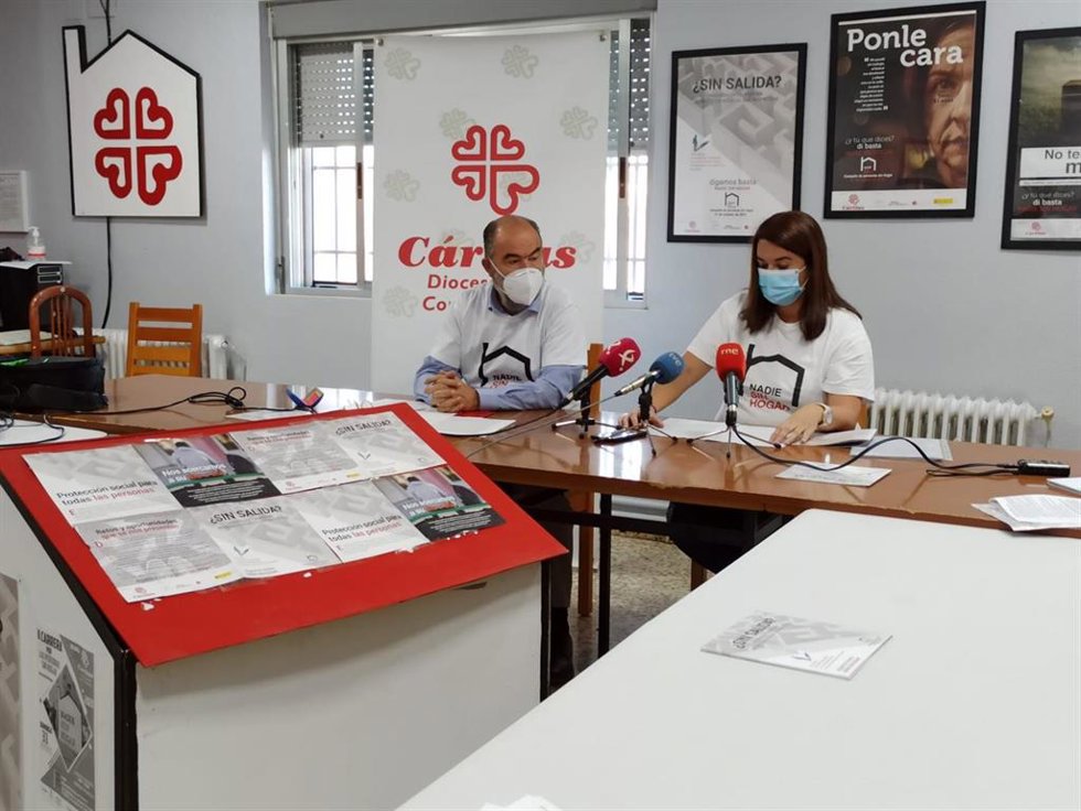 Responsables de Cáritas de Coria-Cáceres presentan los actos del Día de las Personas sin Hogar