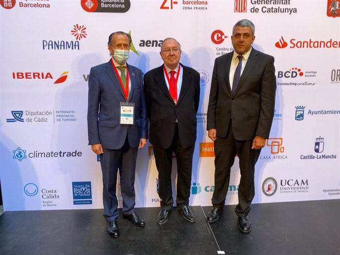 El vicepresidente primero de la Diputación de Cádiz y diputado de Turismo, José María Román, en la Cumbre Mundial sobre Turismo 'Future of Tourism World Summit' Barcelona 2021.