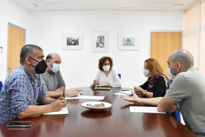 Reunión entre CCOO-A, Famsi y Coordinadora andaluza de ONGD.