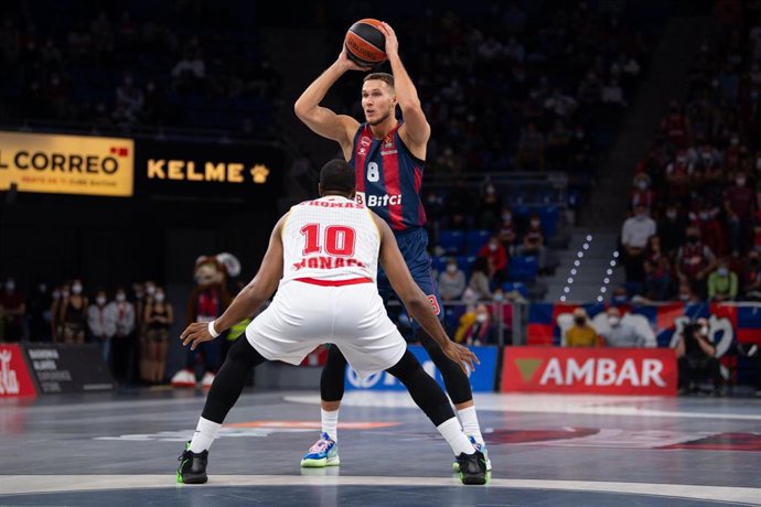 El jugador del Bitci Baskonia Tadas Sedekerskis en el partido contra el Monaco en el Buesa Arena, en la Euroliga 2021/22