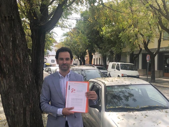 El portavoz del grupo municipal de Ciudadanos (Cs) en el Ayuntamiento de Écija (Sevilla), Moisés Bermudo.