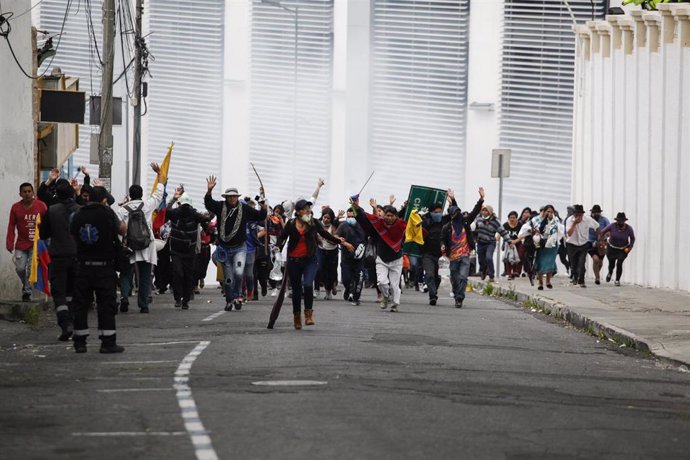 Archivo - Protestas en Ecuador (imagen de archivo).