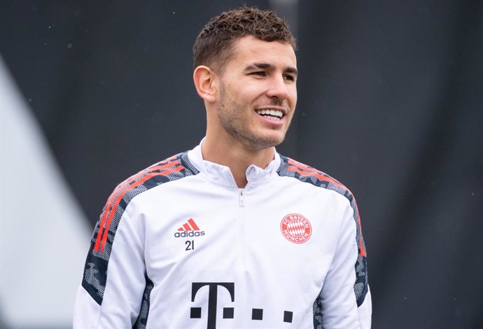 FILED - 19 October 2021, Bavaria, Munich: Bayern Munich's Lucas Hernandez takes part in a training session ahead of Wednesday's UEFA Champions League Group E soccer match against Benfica. The Spanish judiciary has still not given a date for the decision
