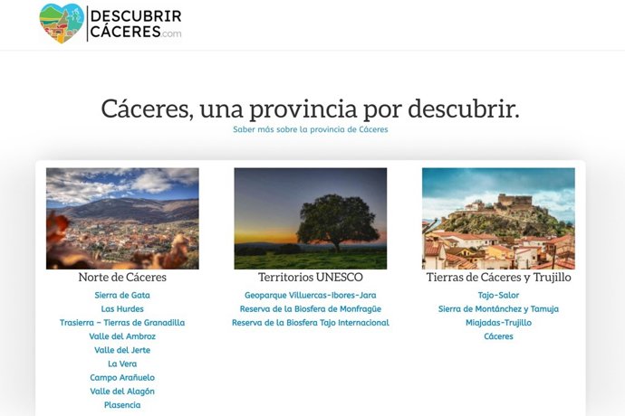 Abierta la plataforma para comprar los bonos turísticos de la Diputación de Cáceres en su segunda convocatoria
