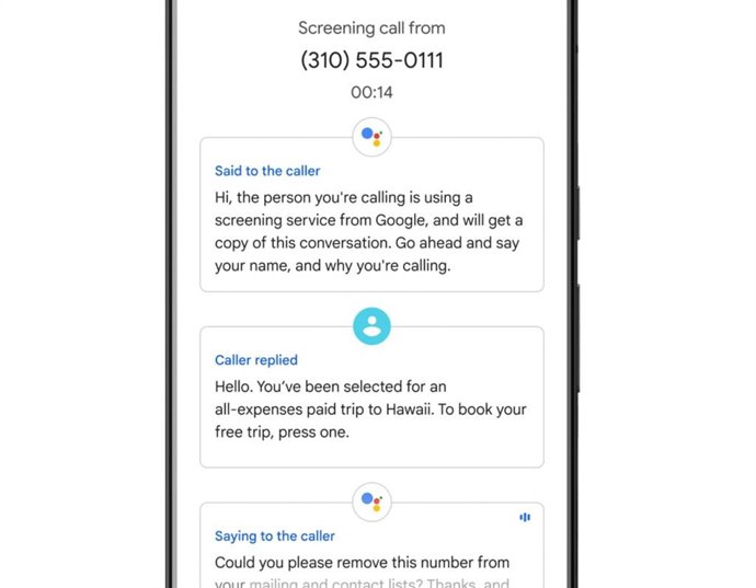 Función Filtro de llamadas