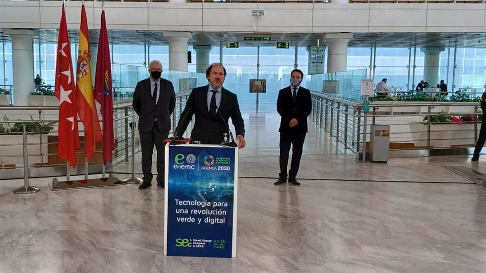 El viceconsejero de Medio Ambiente, Vivienda y Agricultura de la Comunidad de Madrid, Mariano González, en la inauguración del Smart Energy Congress