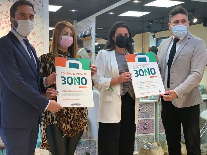 Presentación de la campaña bono denda en Zumarraga