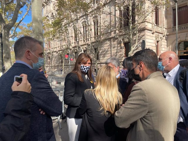 La presidenta del Parlament, Laura Borràs, davant el TSJC per la detenció de Josep Costa
