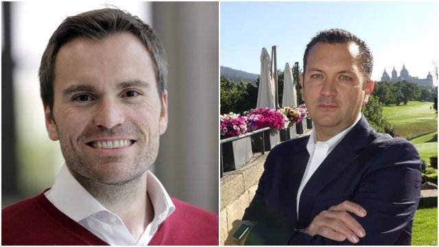 El nuevo Market Manager de Altadis en España, Javier Casares (izda), y el nuevo director de Ventas y Trade de la División de Europa de Imperial Brands, Juan Humberto Fernández (dcha).
