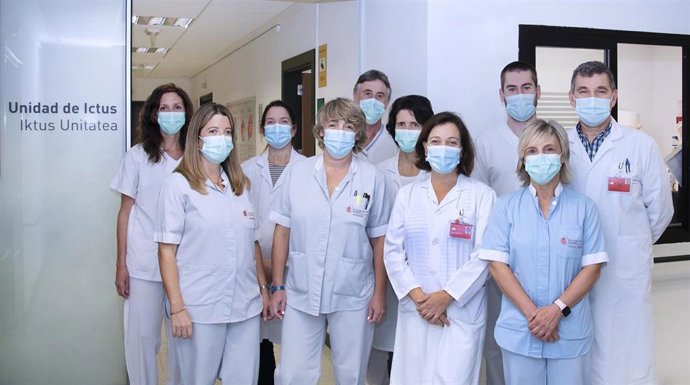 Profesionales que atienden en la Unidad de Ictus del Hospital Universitario de Navarra