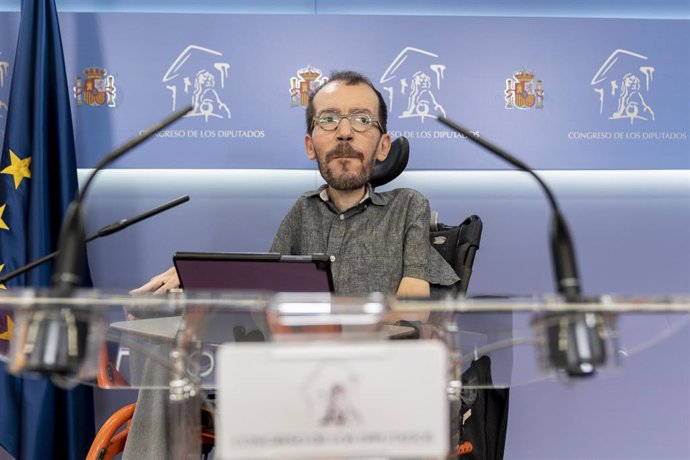 El portavoz de Unidas Podemos, Pablo Echenique.