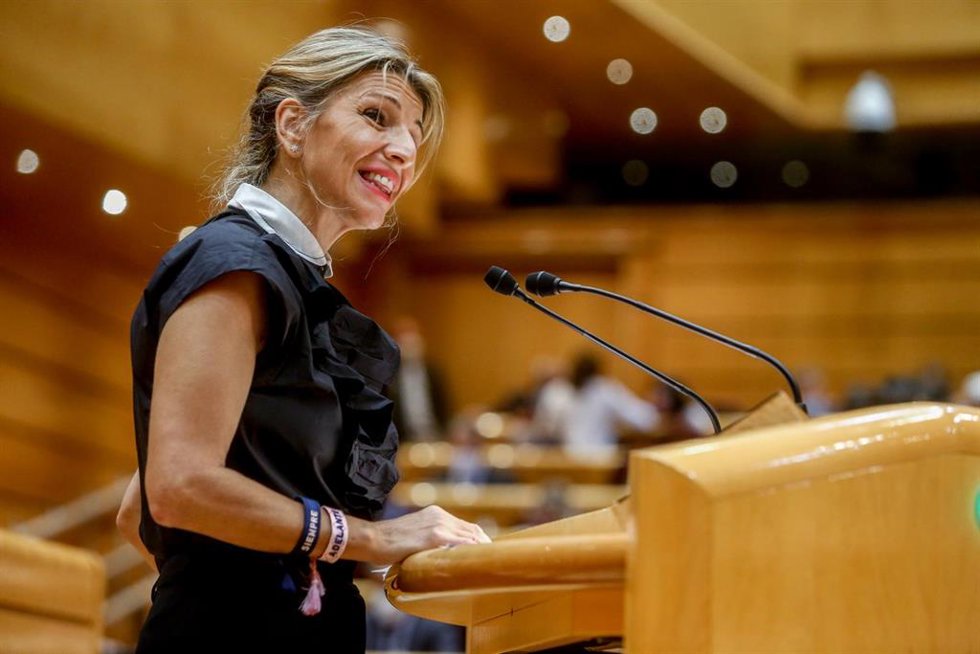 La vicepresidenta segunda y ministra de Trabajo y Economía Social, Yolanda Díaz, en una imagen de archivo.