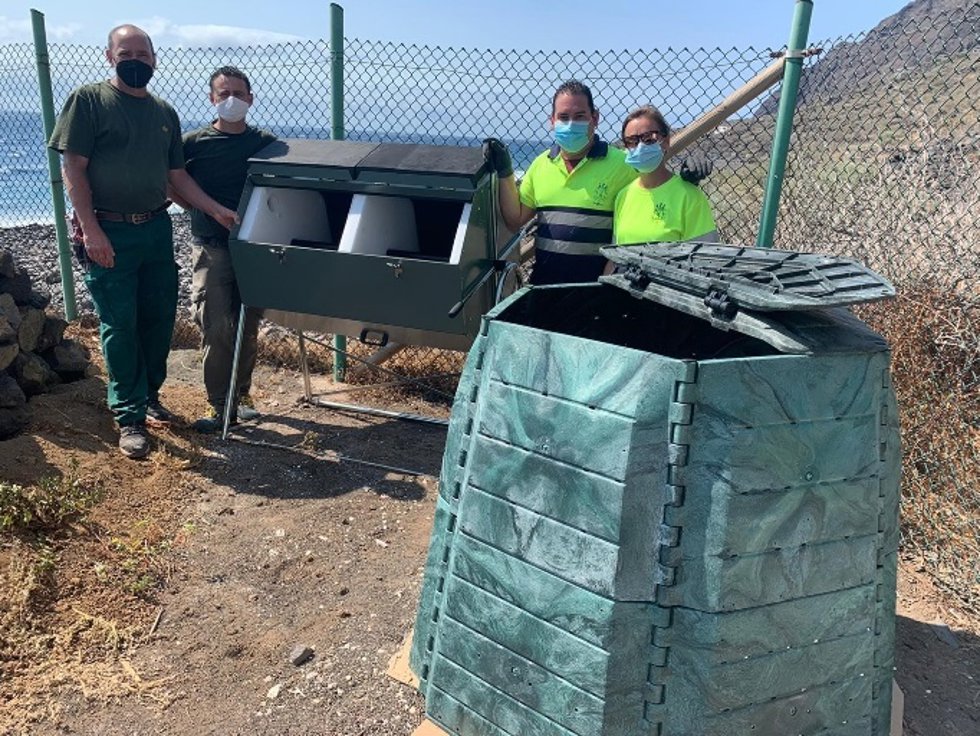 Instalación de compostadores.