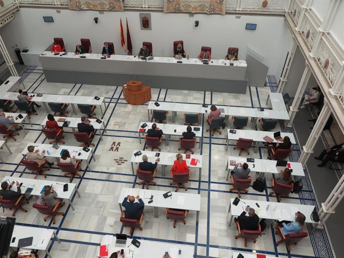 Imagen del Pleno celebrado en la Asamblea Regional