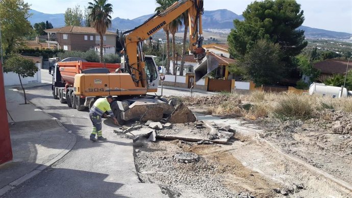 Obras en Puente Tablas tras las tormentas de septiembre