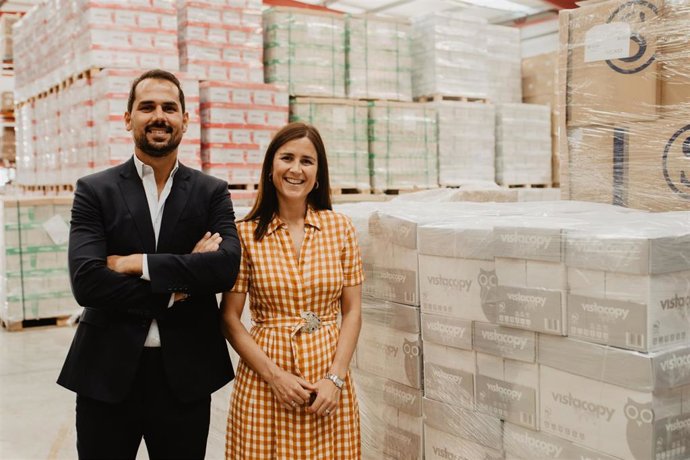 Archivo - Fran Pérez, CEO de Vistalegre Solutions y Lidia Pérez, directora de Compras.