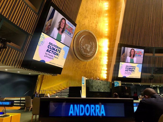 La ministra de Medi Ambient d'Andorra intervé telemticament davant l'ONU