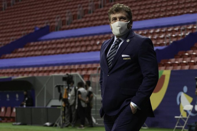 Archivo - El presidente de la CONMEBOL, Alejandro Martínez
