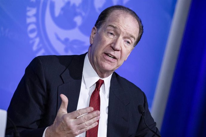 Archivo - L presidente del Grupo del Banco Mundial, David Malpass