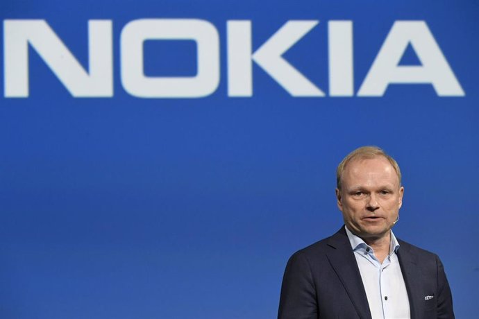 Archivo - FILED - 02 March 2020, Finland, Espoo: Nokia's new President and CEO Pekka Lundmark attends Nokia's press conference at the Nokia headquarters in Espoo. Finland's Nokia Oyj plans to cut 1,233 jobs at its French subsidiary Alcatel-Lucent Intern