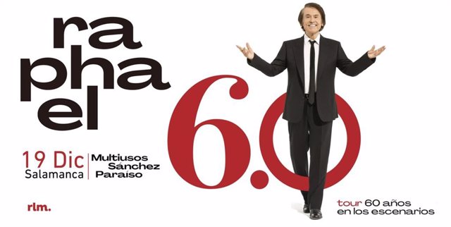 Imagen promocional del concierto de Raphael en Salamanca.