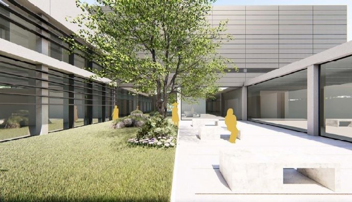 Recreación del nuevo centro de salud de Malilla, en Valncia