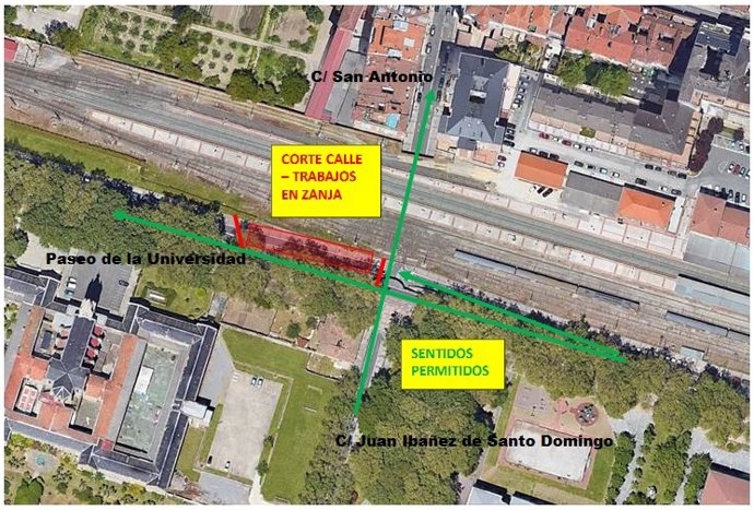Zona en la que se acomete la actuación de AMVISA